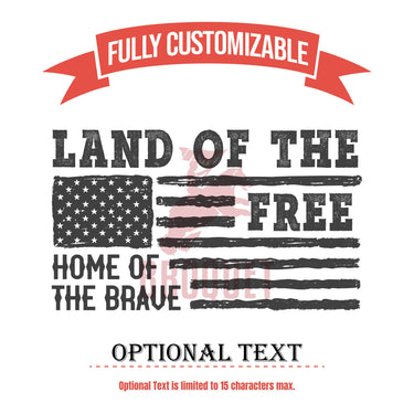 Land of the Free Home of the Brave Tumbler | Personalized Tumbler